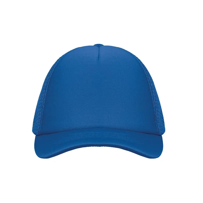 truckers baseball cap met mesh kobalt blauw voorkant 192269
