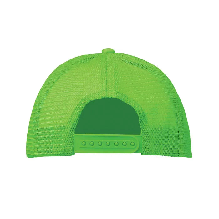 truckers baseball cap met mesh lime achterkant 192269