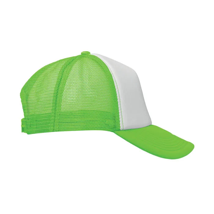 truckers baseball cap met mesh lime groen rechterkant 192269