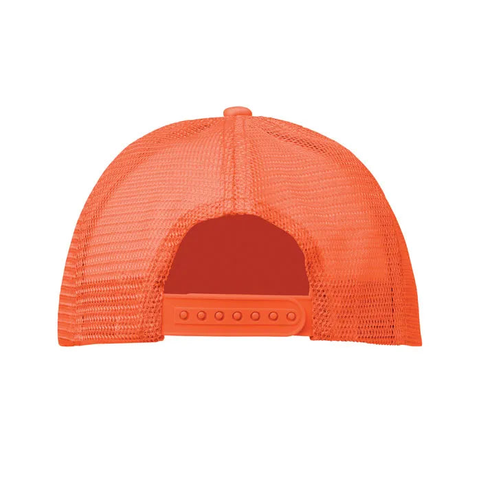 truckers baseball cap met mesh signaal oranje achterkant 192269