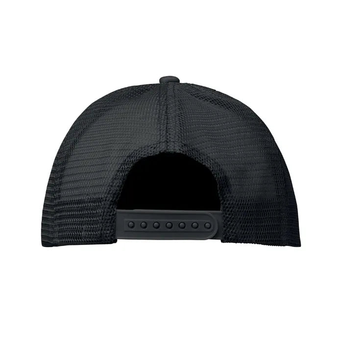 truckers baseball cap met mesh zwart wit achterkant 192269