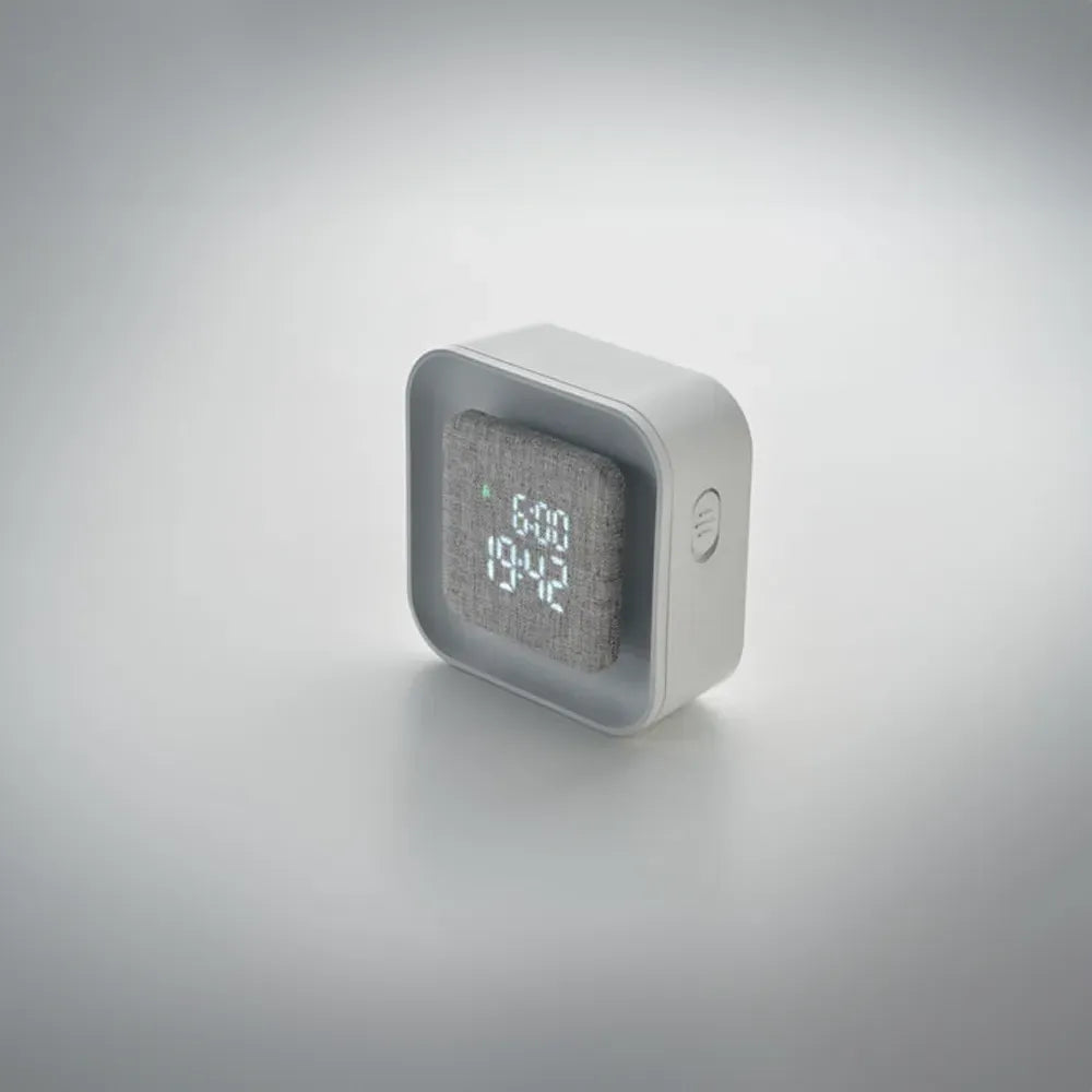 LED-wekker van gerecycled kunststof sfeerbeeld, Wit - 192299