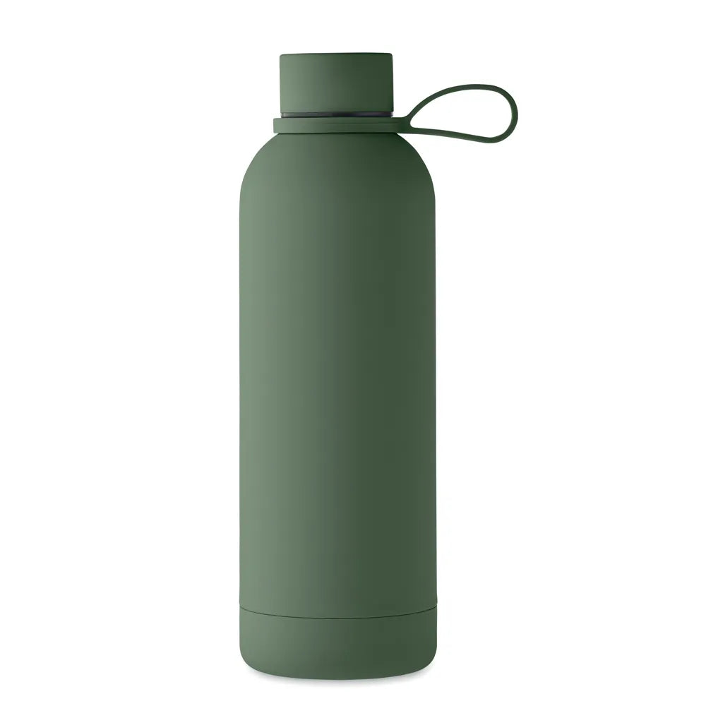 Dubbelwandige vacuüm fles 500 ml van gerecycled roestvrij staal, Groen - 192315
