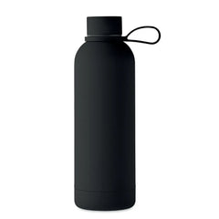 Dubbelwandige Vacuüm Fles 500 ml van Gerecycled Roestvrij Staal - Zwart