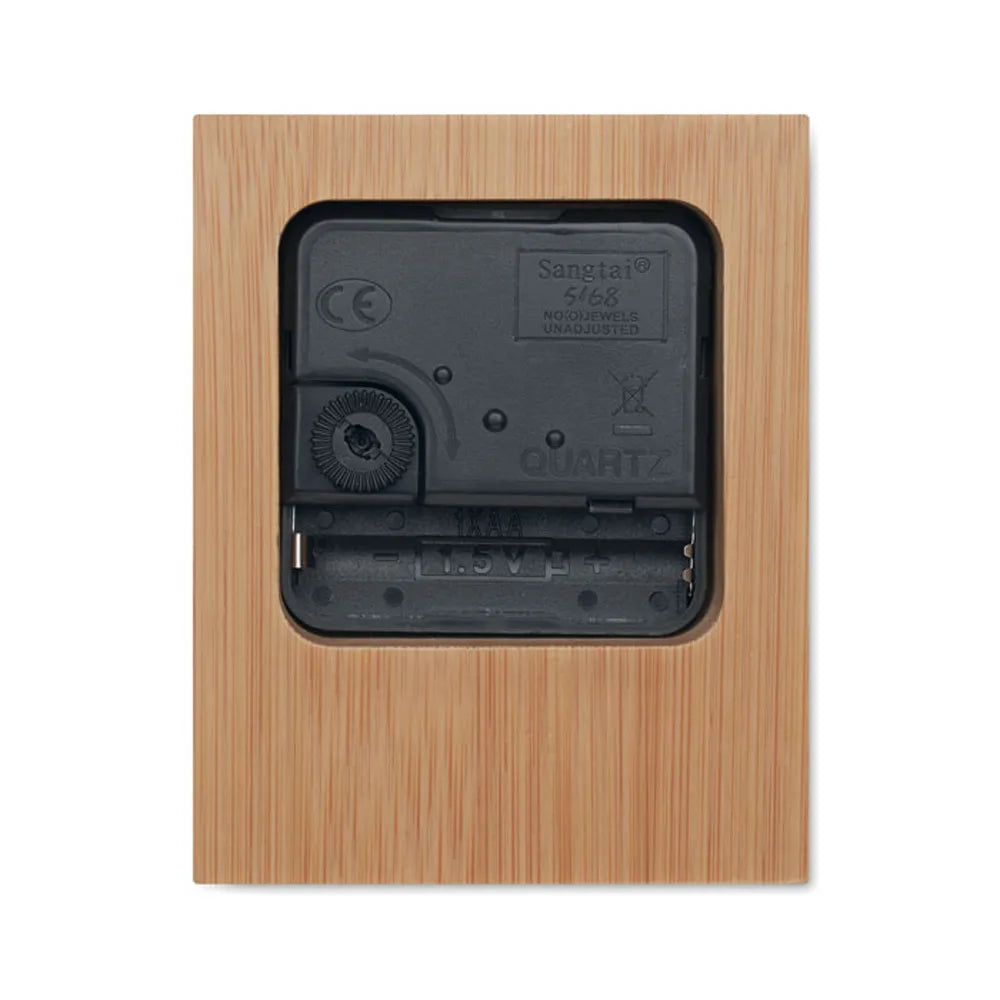 analoge bamboe tafelklok tijdloos en duurzaam side 192353