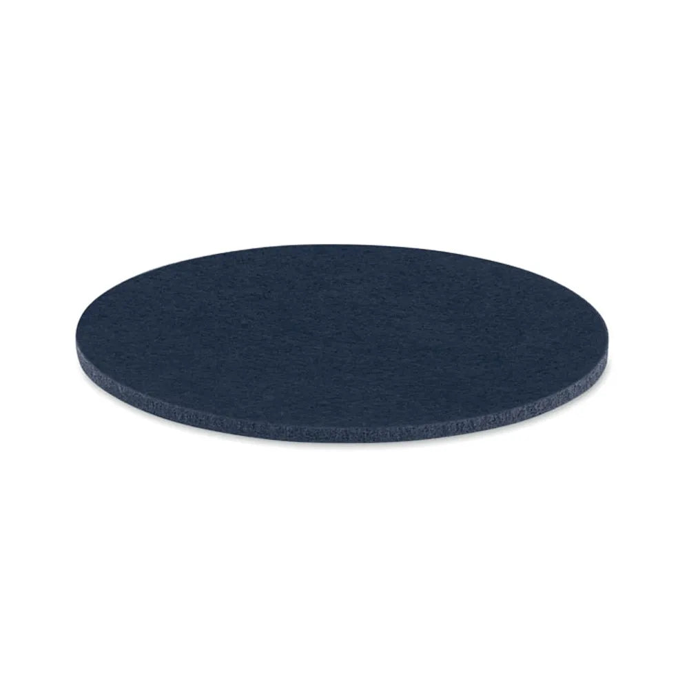 Ronde onderzetter van rPET-vilt, Blauw - 192356