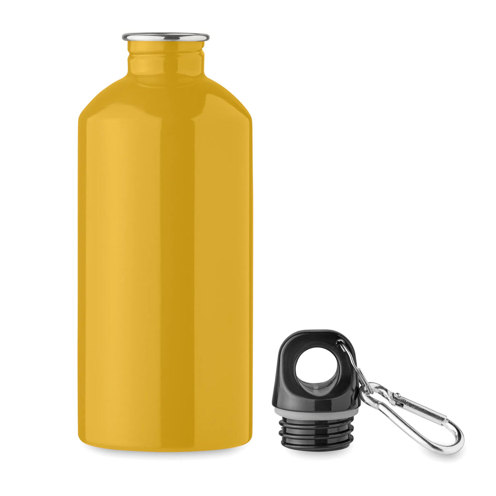 drinkfles gerecycled roestvrij staal inhoud 500ml met karabijnhaak Ochre 192403 