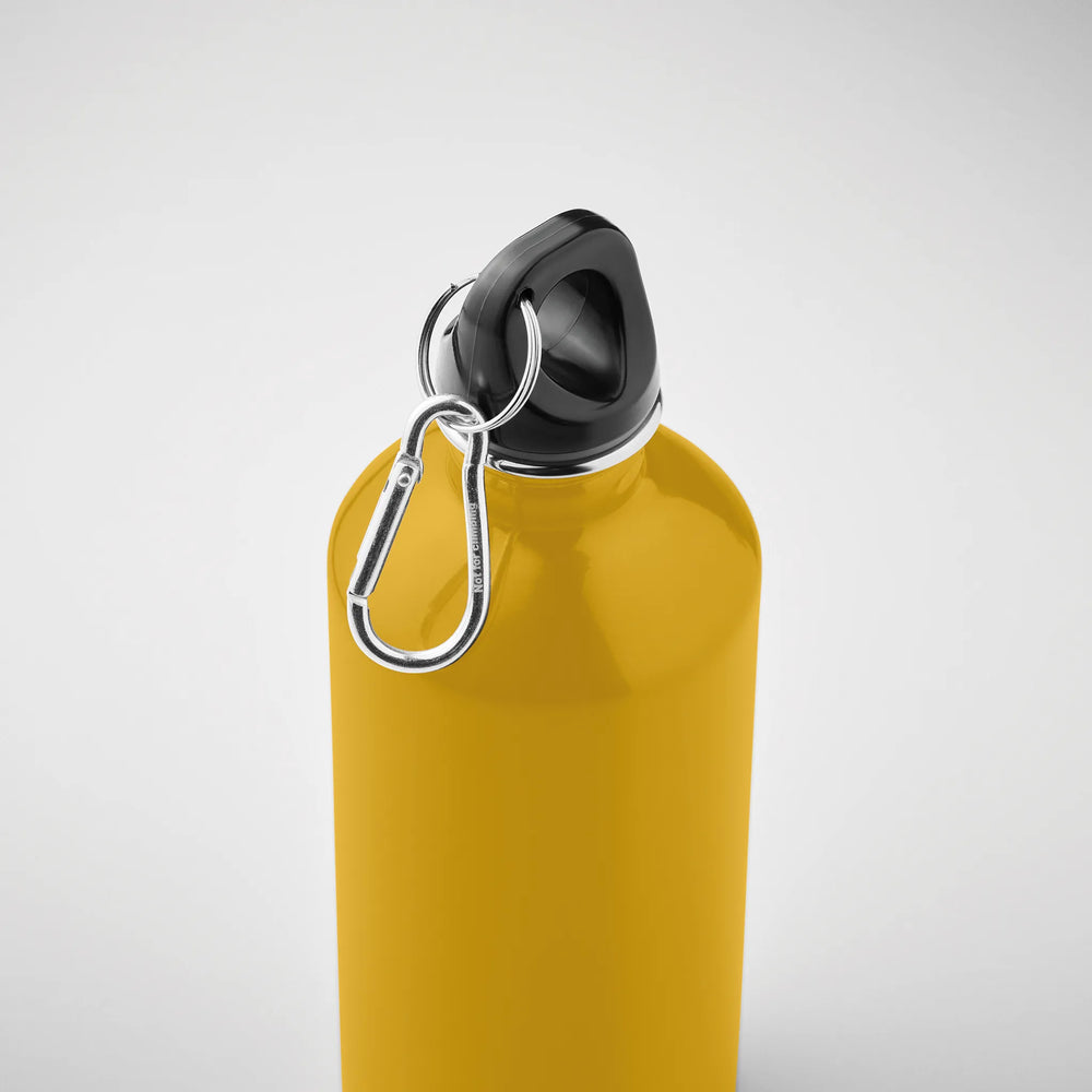 drinkfles gerecycled roestvrij staal inhoud 500ml met karabijnhaak s
detail foto Ochre kleur 192403 