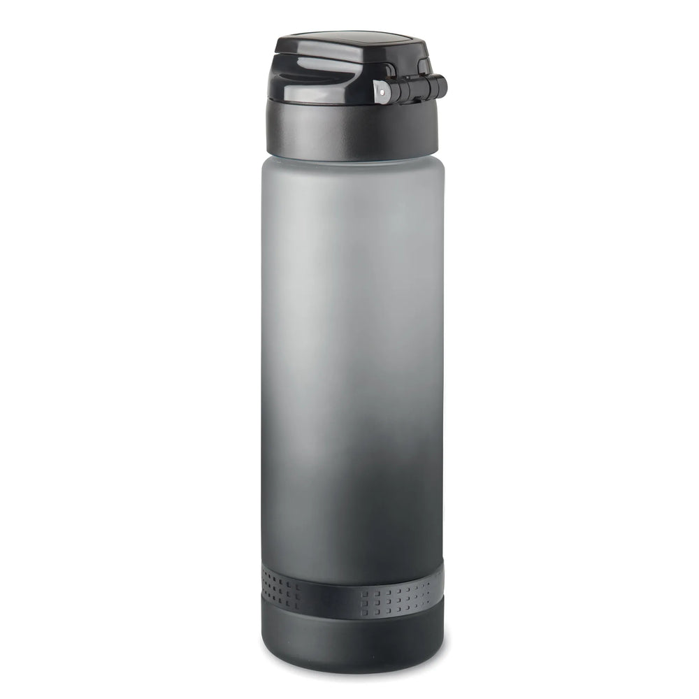 Essentix level rPET sportwaterfles 1 liter met tijdsaanduiding achterzijde, Wit - 192409