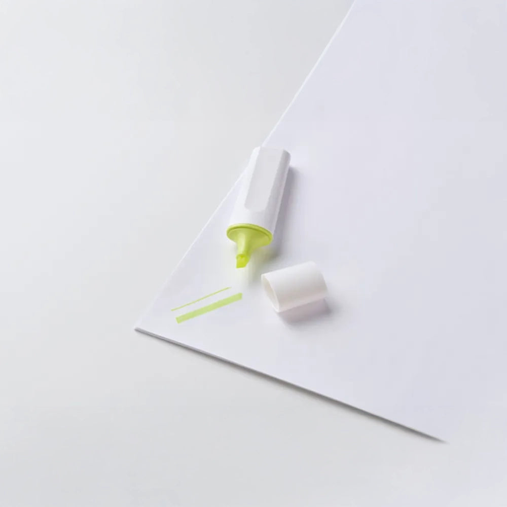 Markeerstift met rPET-behuizing detail, Geel - 192427