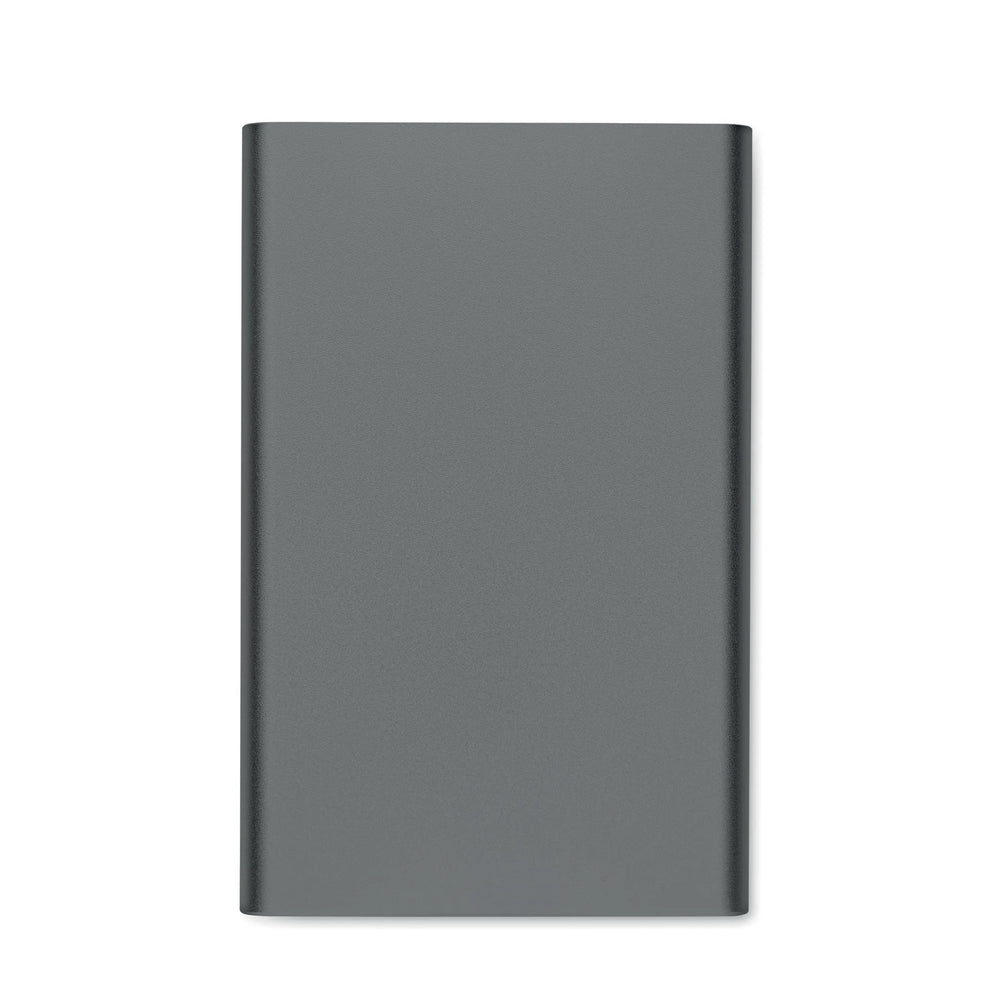 Magnetische draadloze oplader en powerbank 5000 mAh bovenaanzicht, Titanium - 192442