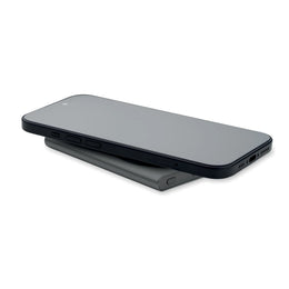 Magnetische draadloze oplader en powerbank 5000 mAh met smartphone, Titanium - 192442