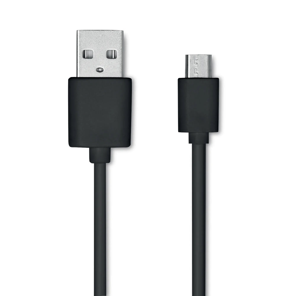 USB-oplaadkabel voor powerbank, Zwart - 192442