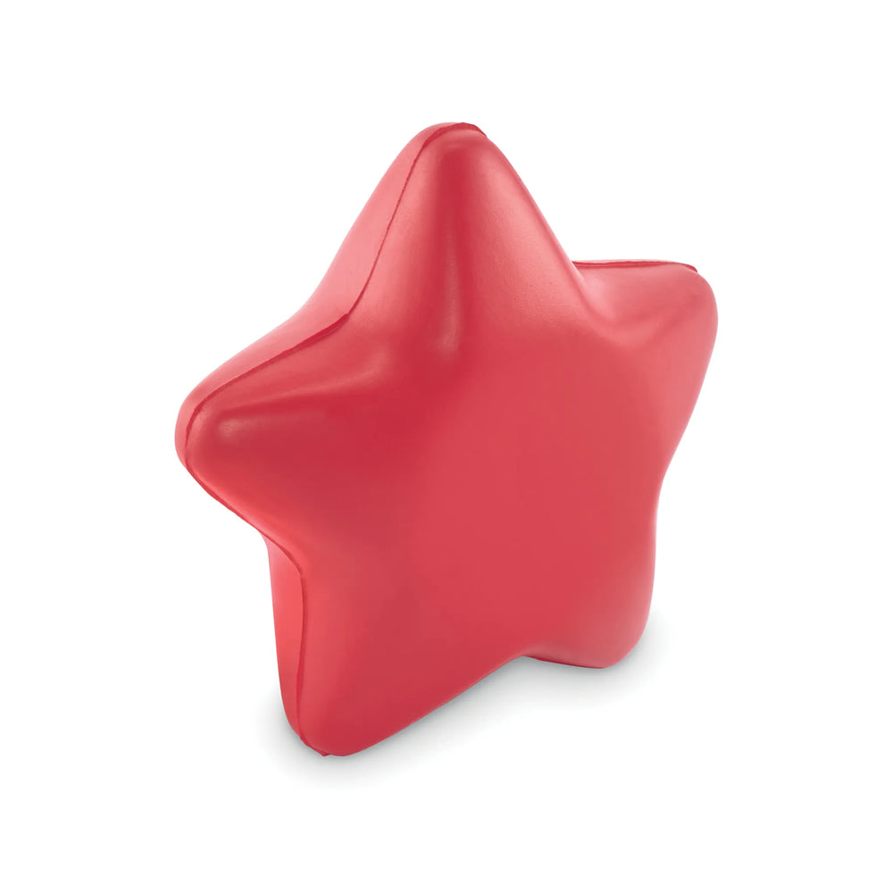 Anti-stress ster van PU zijaanzicht, Rood - 192453