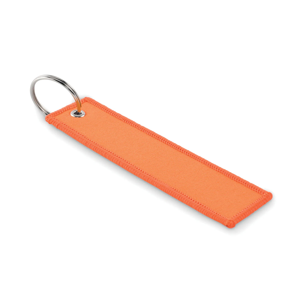 03polyester sleutelhanger remove before flight oranje 2 192463