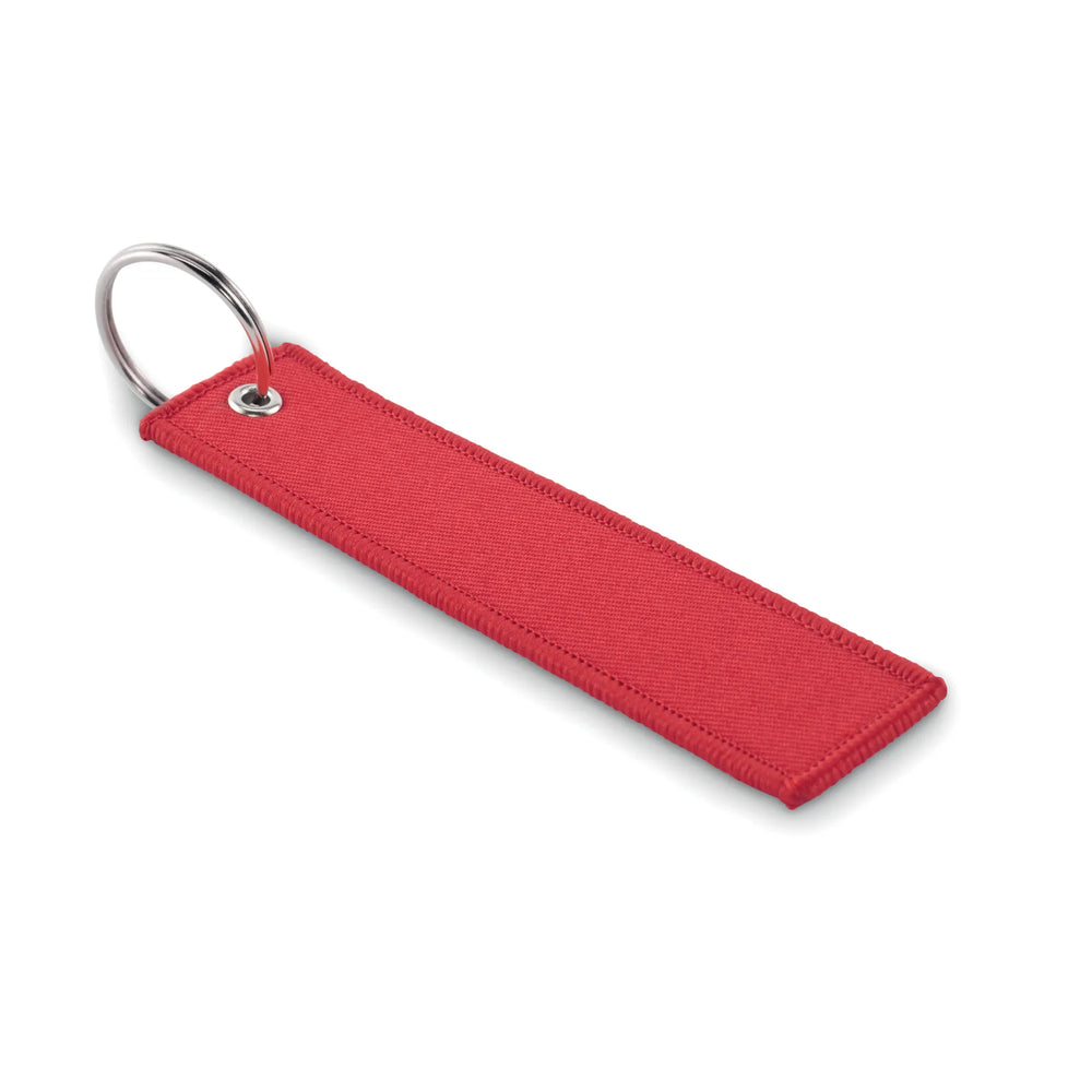 03 polyester sleutelhanger remove before flight rood 192463