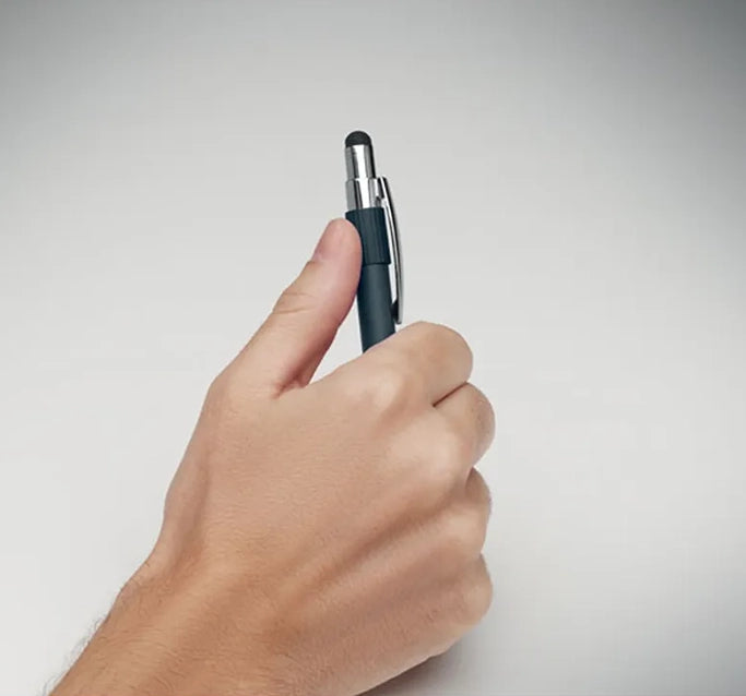 stylus spinner balpen gerecycled aluminium navy detail 192488