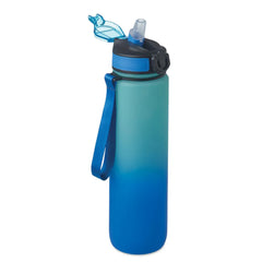 Essentix Activate RPET Sportwaterfles 1 Liter met Tijdsaanduiding - Royal Blue