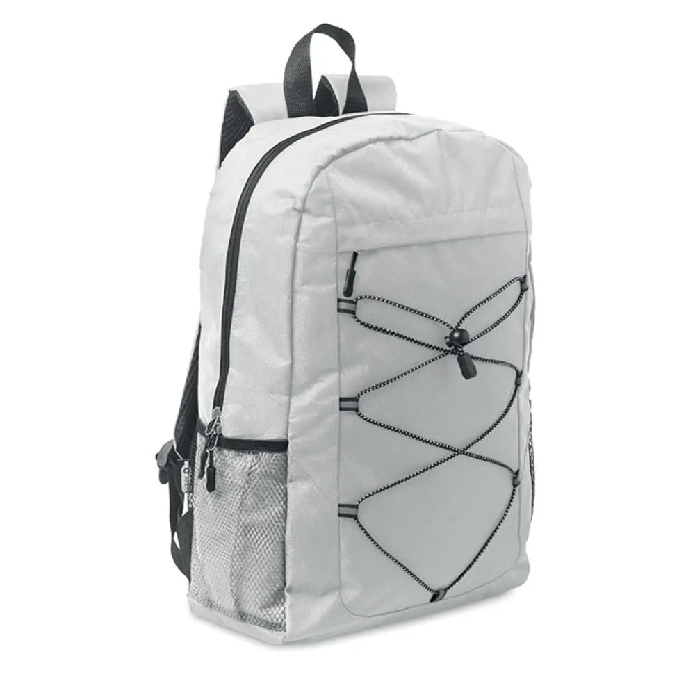 rugzak van 600d rpet polyester wit side 192491