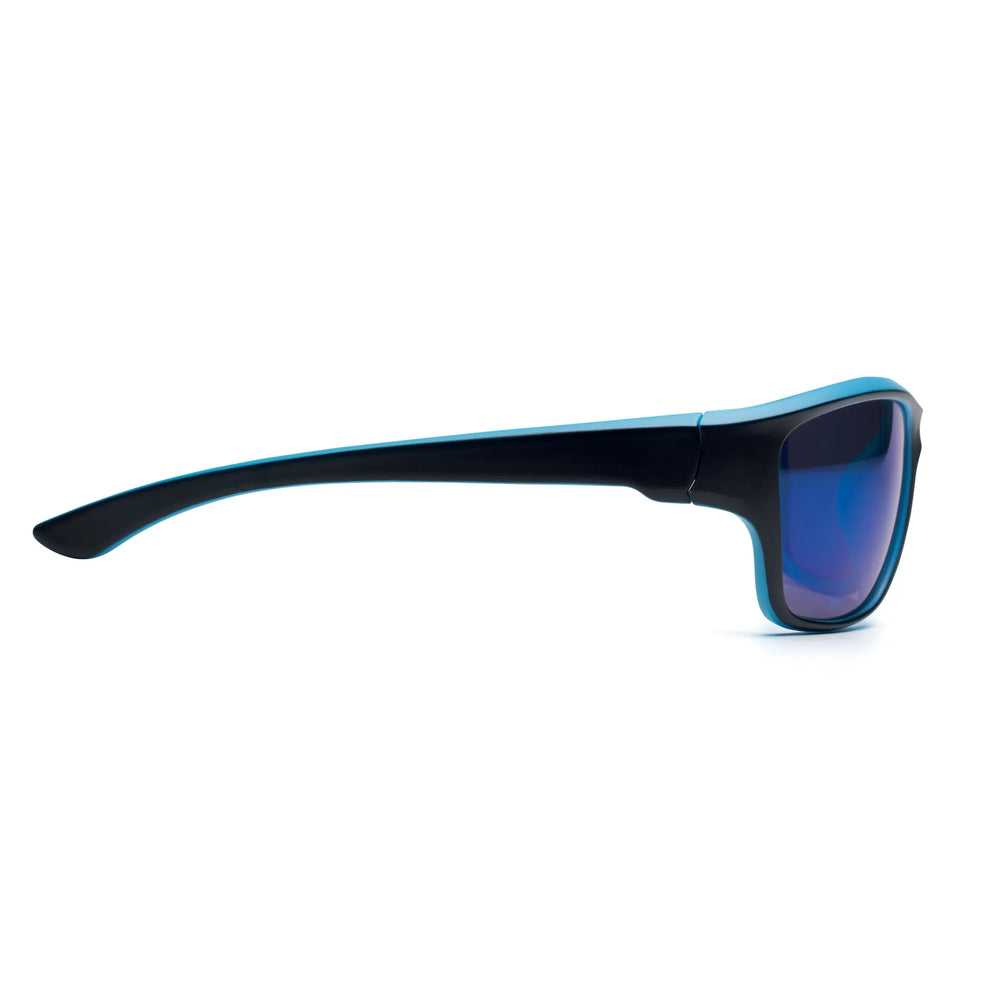 sportzonnebril spiegelglazen uv400 blauw back 192545