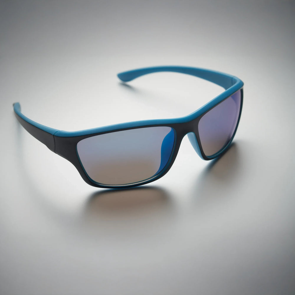 sportzonnebril spiegelglazen uv400 blauw detail 192545