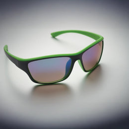 sportzonnebril spiegelglazen uv400 groen detail 192545