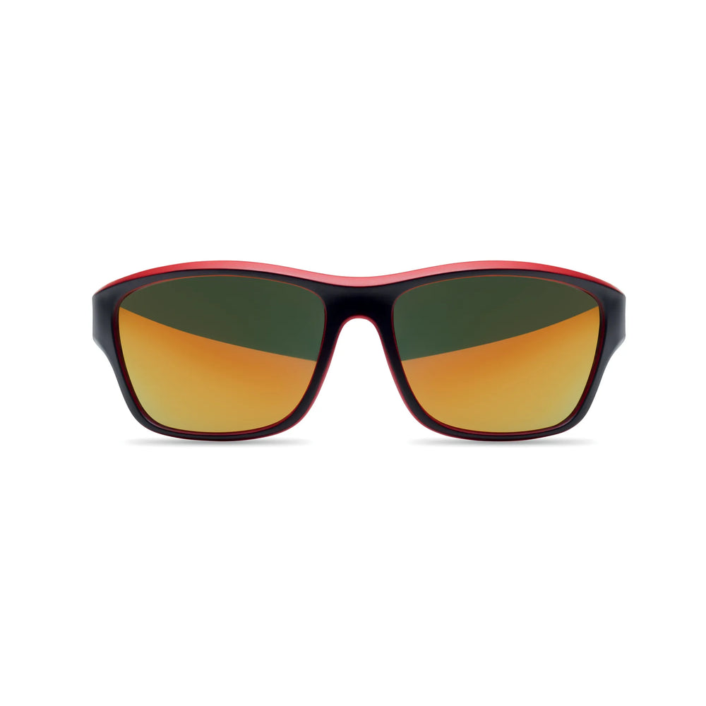 sportzonnebril spiegelglazen uv400 rood top 192545