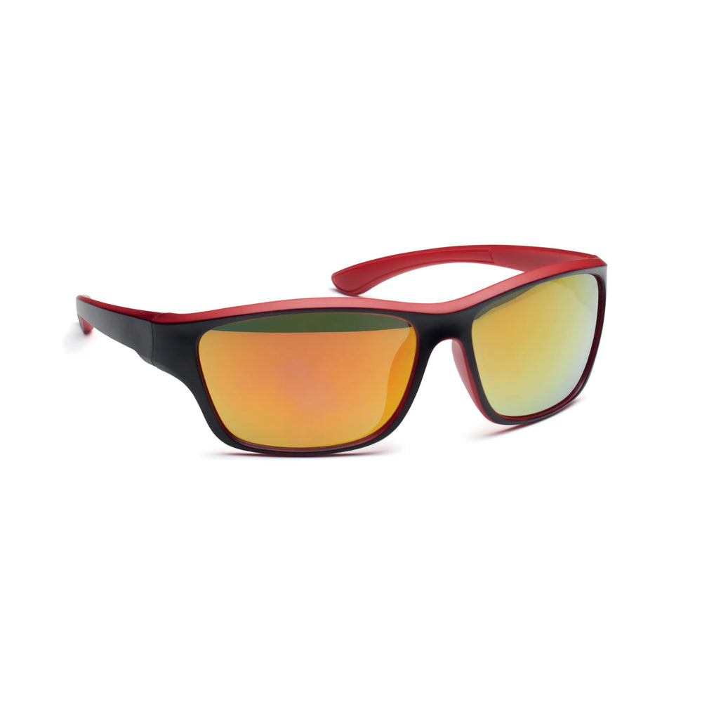 sportzonnebril spiegelglazen uv400 rood 192545