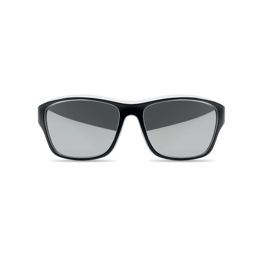sportzonnebril spiegelglazen uv400 wit detail 192545
