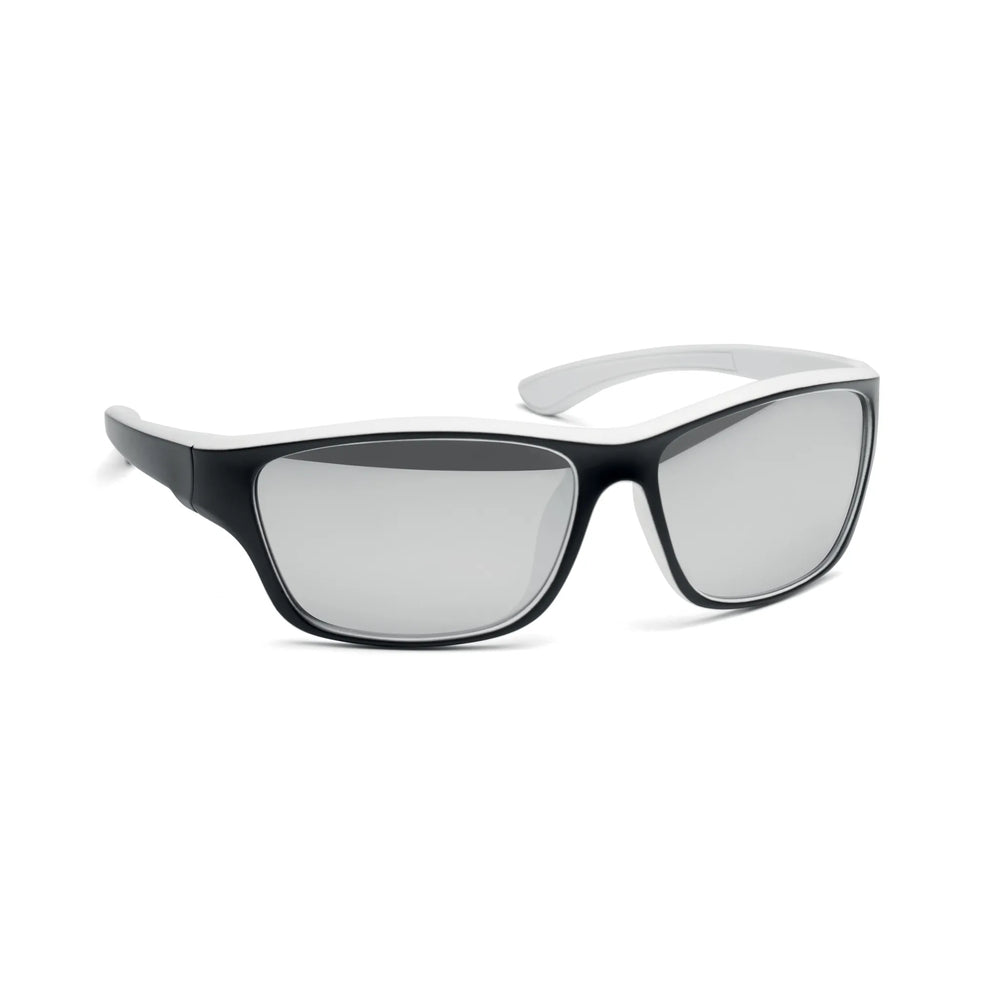 sportzonnebril spiegelglazen uv400 wit detail 192545