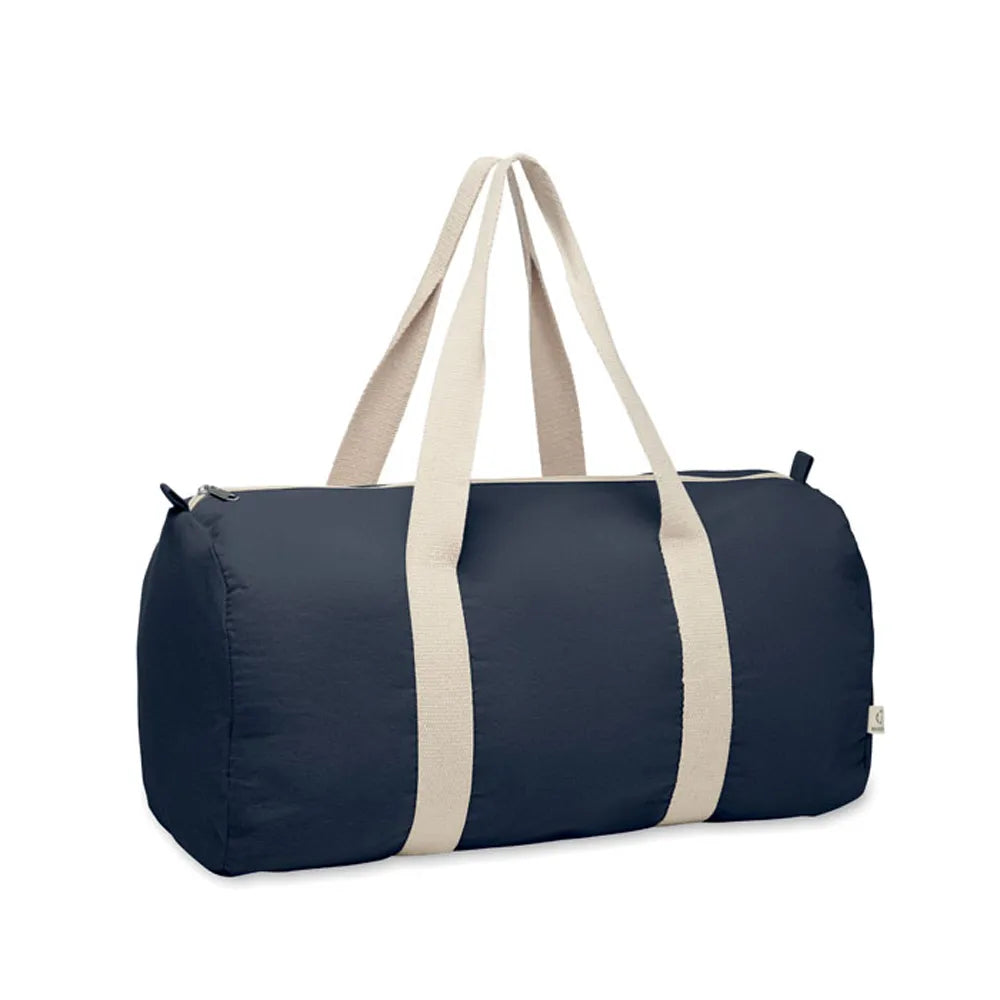 Sporttas van gerecycled katoen en polyester, Marineblauw - 192550
