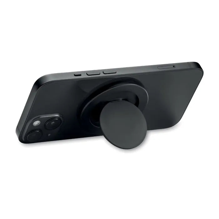 Magnetische telefoonhouder van gerecycled ABS, Zwart - 192556