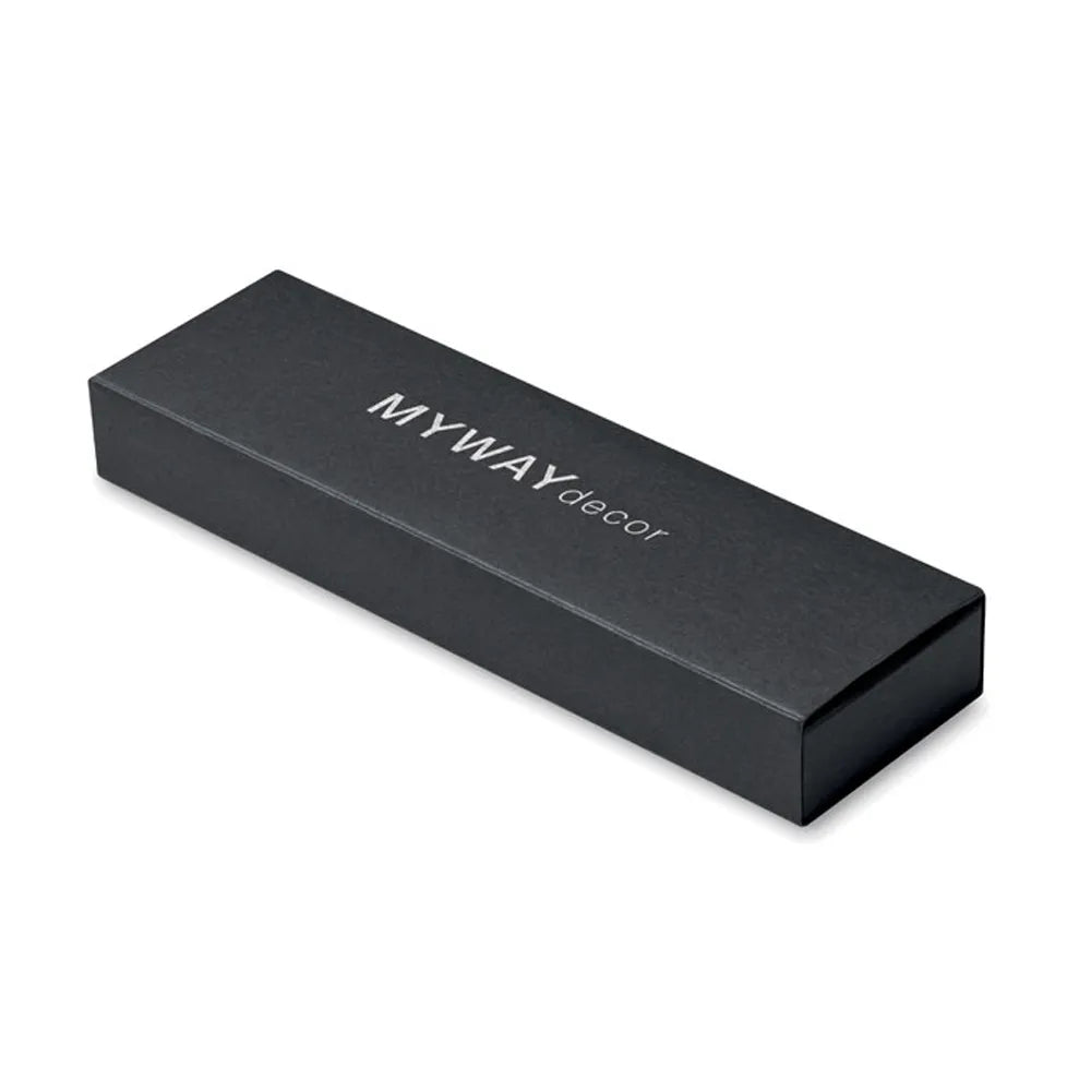 pennenset gerecycled aluminium pen, zwarte verpakking 192567
