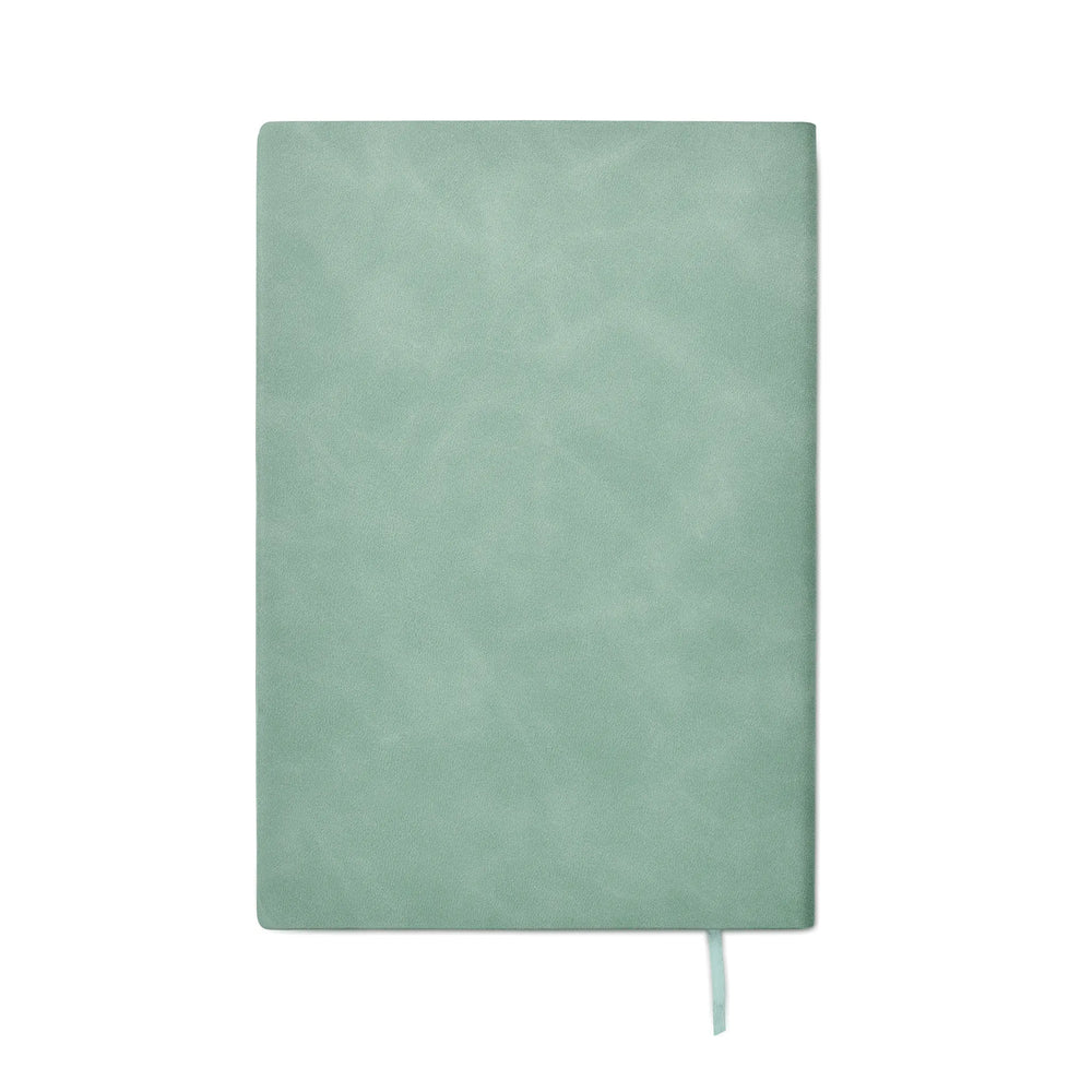 A5 notitieboek Smokey PU met gerecyclede kaft en gelinieerde pagina’s, Mintgroen - 192663