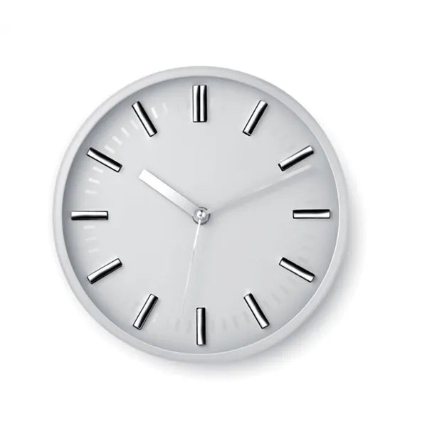 Wandklok met tik-tak systeem en losse wijzerplaat, Zilver - 192669