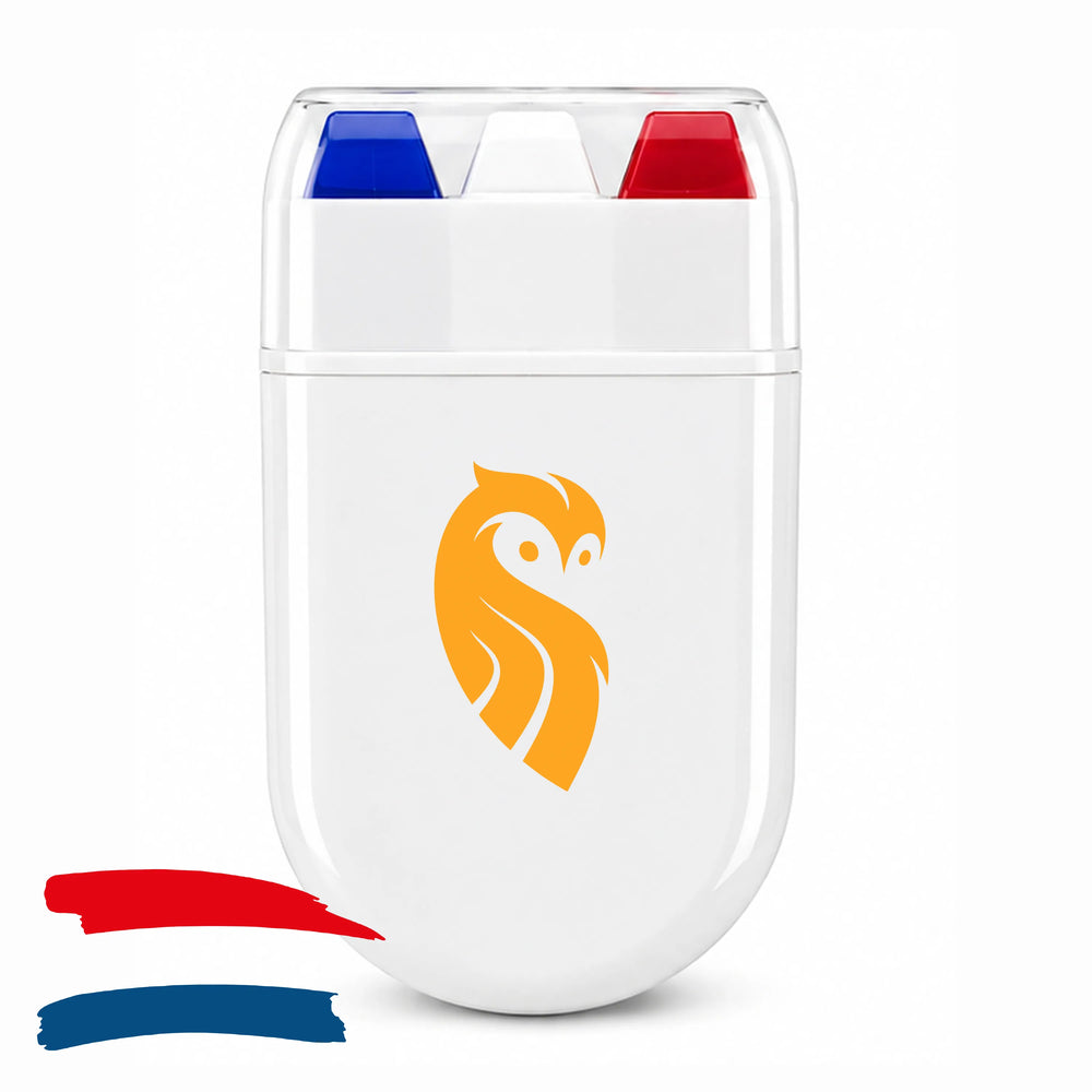 Bodypaintstick in Nederlandse vlagkleuren met bedrukking, Rood, wit en blauw - 192807