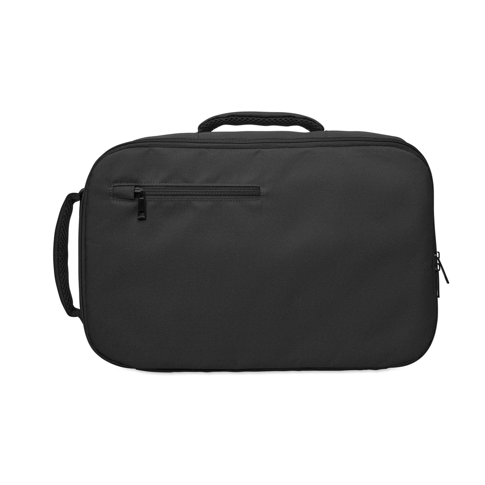 handbagage rugzak 15 inch bedrukken 03 zwart voorkant 192840