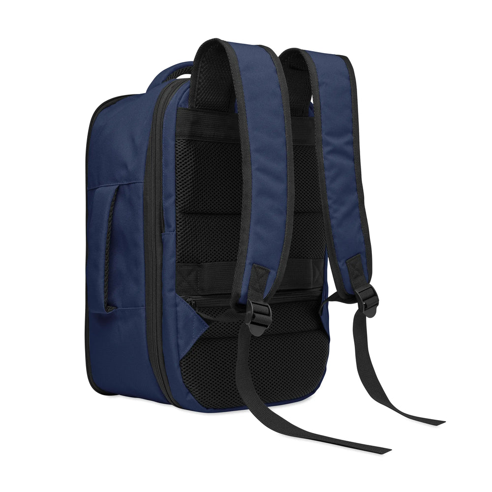 handbagage rugzak 15 inch bedrukken 04 navy achterkant 192840