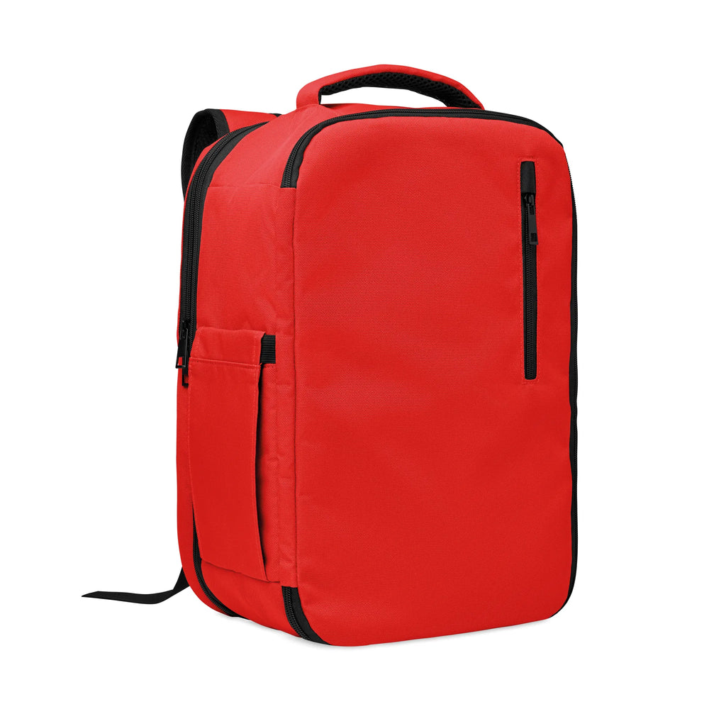 handbagage rugzak 15 inch bedrukken 05 rood zijkant 192840