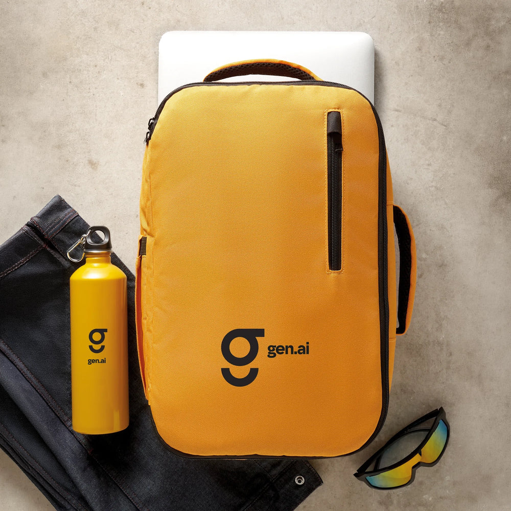 Handbagage rugzak 15 inch laptop bedrukken - Ochre