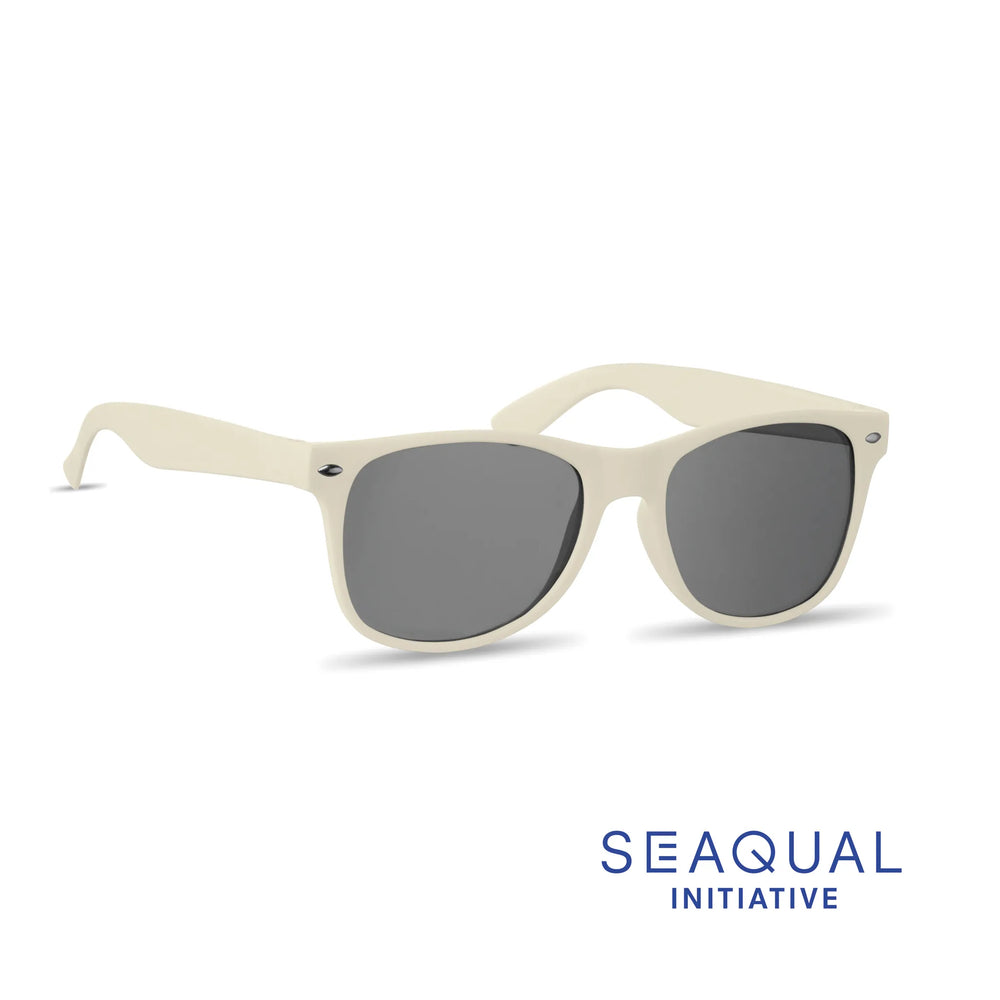 seaqual zonnebril gerecycled uv400 beige merk 192864