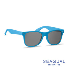 SEAQUAL zonnebril van gerecycled kunststof met UV400 - Turquoise