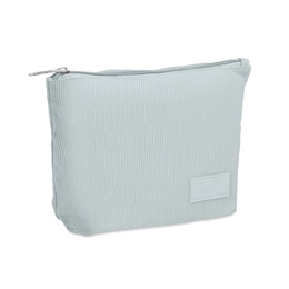 Ribfluwelen toilettasje, Babyblauw - 192876