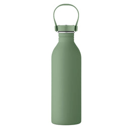 Enkelwandige RVS drinkfles 500 ml met rubberafwerking, Groen - 192903