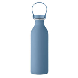 Open enkelwandige RVS drinkfles van 500 ml in blauw voorkant – artikelnummer 192903