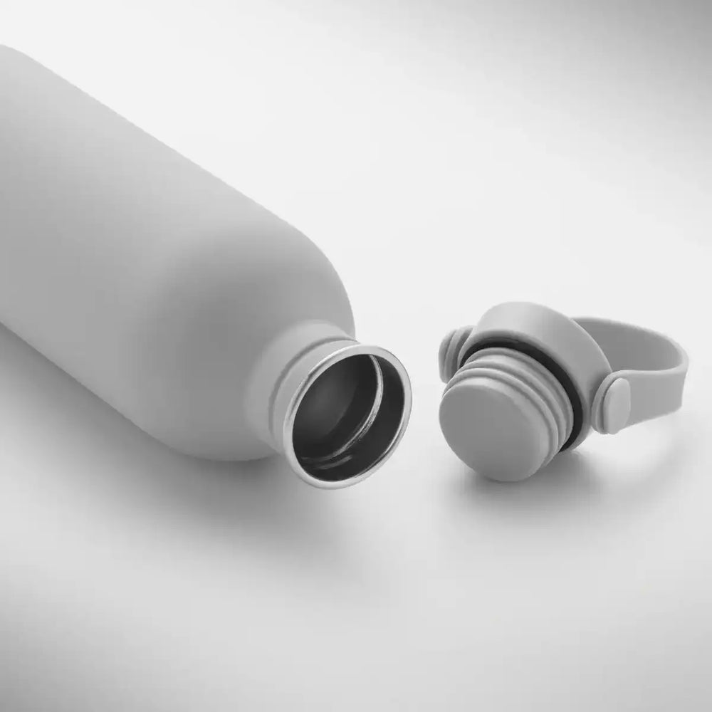 Open enkelwandige RVS drinkfles van 500 ml in grijs details – artikelnummer 192903