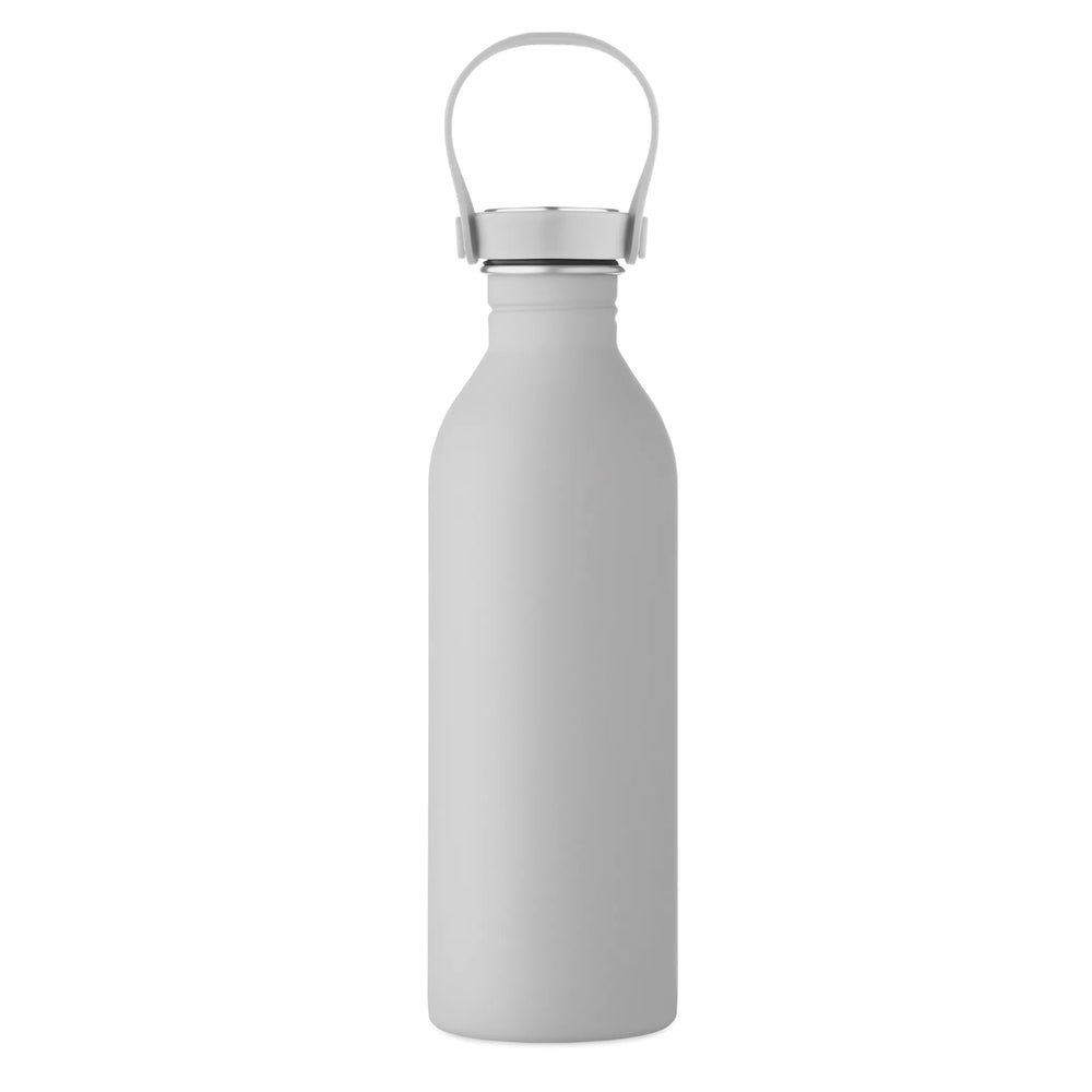 Voorkant van enkelwandige RVS drinkfles van 500 ml in grijs – artikelnummer 192903
