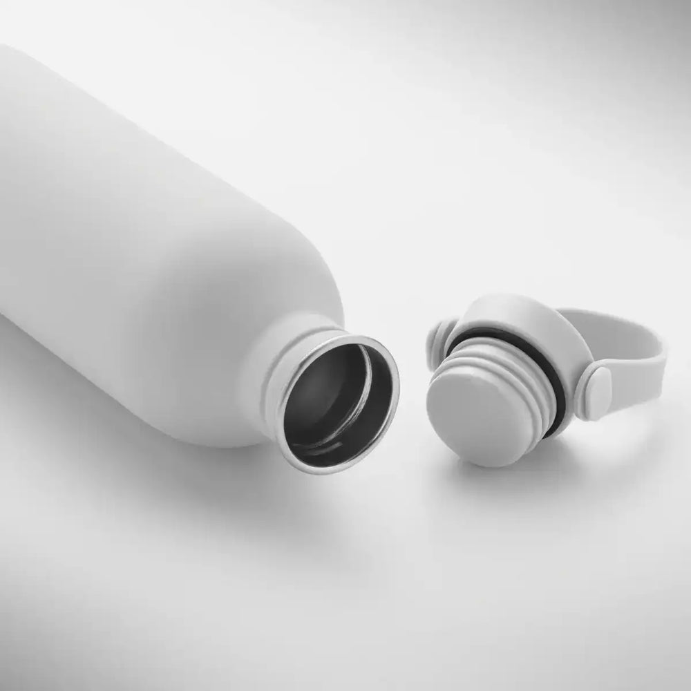 Detailfoto van enkelwandige RVS drinkfles van 500 ml in wit – artikelnummer 192903