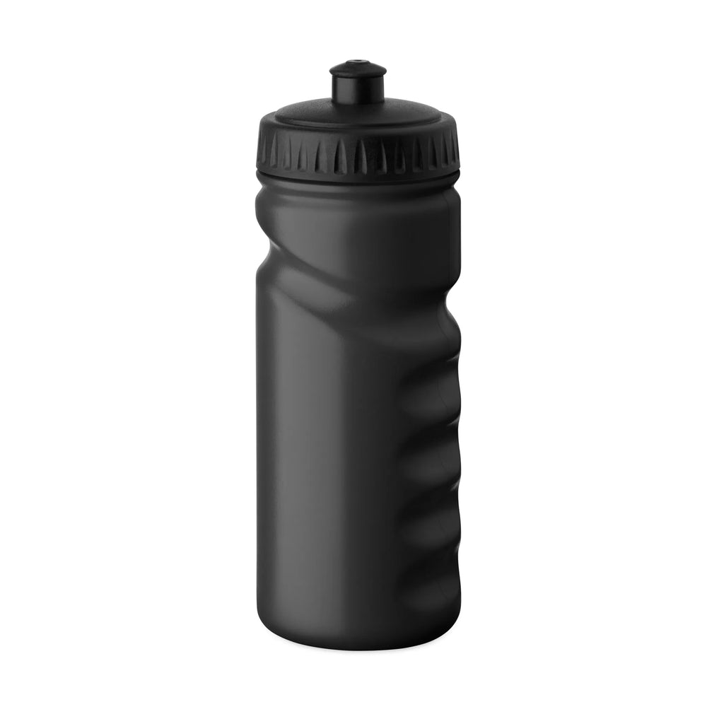Sportdrinkfles 500 ml met handgreep bedrukken - Zwart