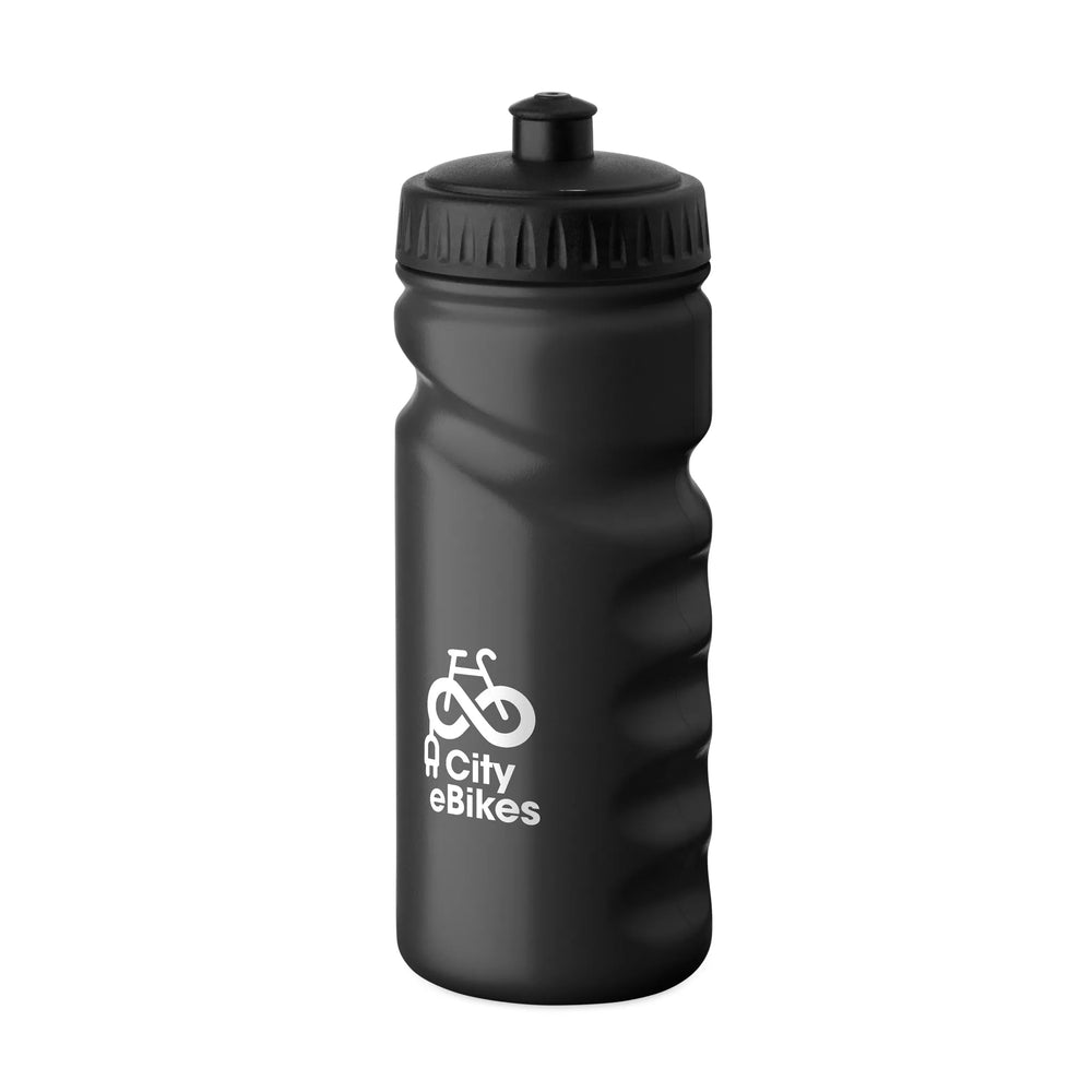 Sportdrinkfles 500 ml met handgreep bedrukken - Zwart